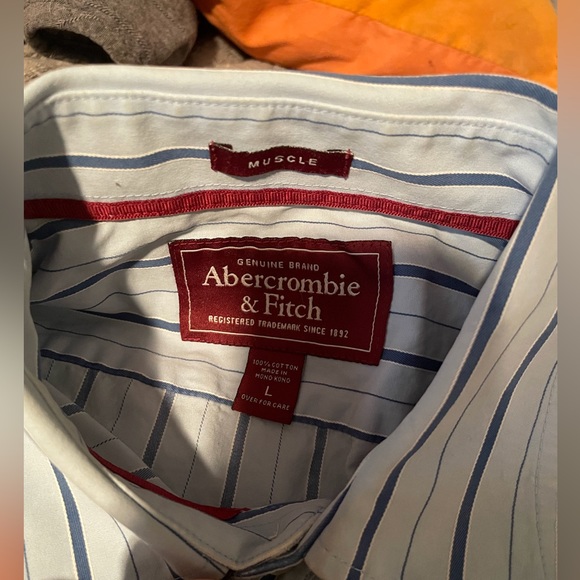 Abercrombie muscle button down shirt L - Picture 2 of 4